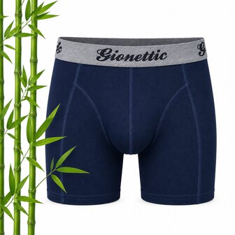 6-pack Bamboe Gionettic Heren boxershorts Marine