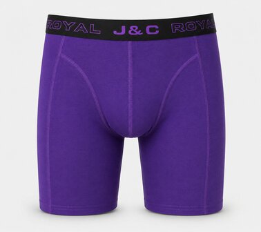 2-pack HERENBOXERSHORT MET LANGE PIJPEN - Paars
