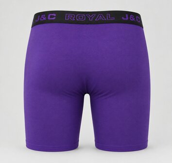 2-pack HERENBOXERSHORT MET LANGE PIJPEN - Paars