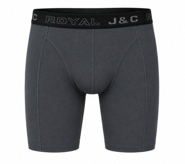 2-pack HERENBOXERSHORT MET LANGE PIJPEN - Grijs