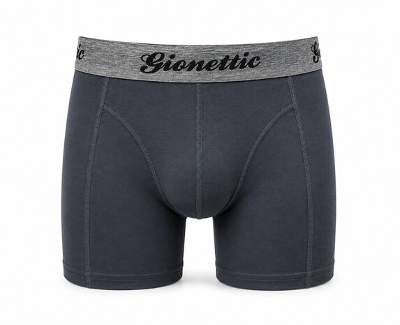 6-pack Bamboe Gionettic  Heren boxershorts Antraciet