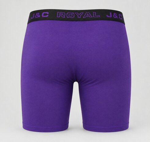 2-pack HERENBOXERSHORT MET LANGE PIJPEN - Paars