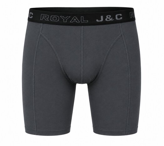 2-pack HERENBOXERSHORT MET LANGE PIJPEN - Grijs